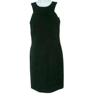Laundry by Shelli Segal sheath dress sleeveless little black dress size 4